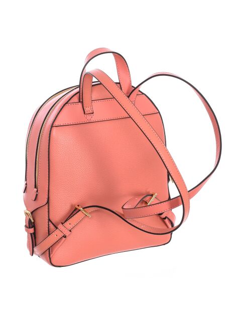 Sac à dos Jaycee en cuir saumon - 23x30x10 cm