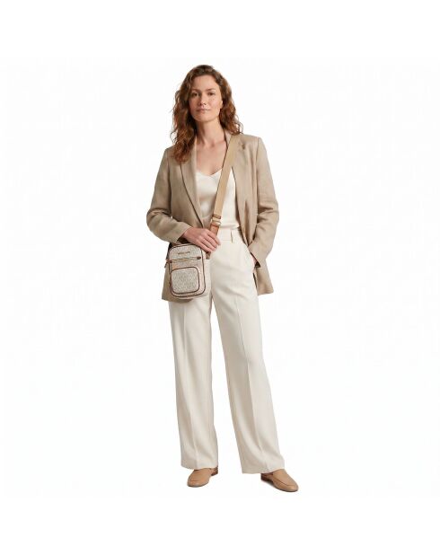 Sac bandoulière moyen Jet Set beige - 14x19.1x5.1 cm