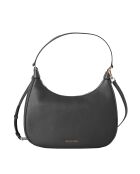 Bandolera de piel negra - 33x9x22 cm