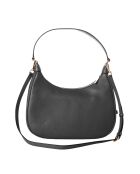 Bandolera de piel negra - 33x9x22 cm