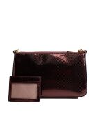 Set borsa e portacarte bordeaux