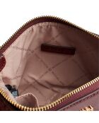 Set borsa e portacarte bordeaux