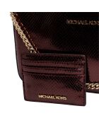 Set borsa e portacarte bordeaux
