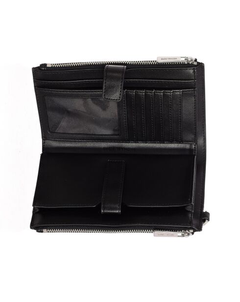 Sac à main à dragonne noir - 10x18x3 cm