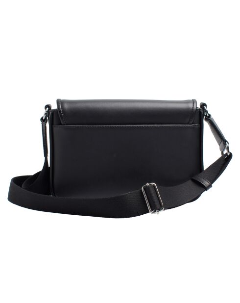 Bandolera mediana Bradshaw de piel negra - 23,5x16,4x5,7 cm