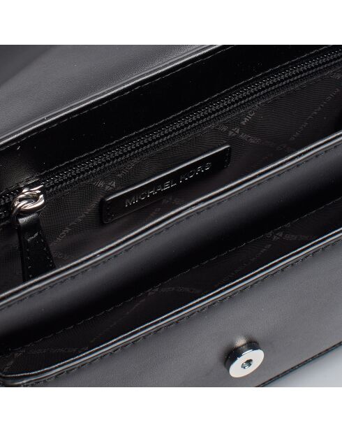 Bandolera mediana Bradshaw de piel negra - 23,5x16,4x5,7 cm