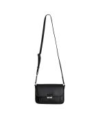 Bandolera mediana Bradshaw de piel negra - 23,5x16,4x5,7 cm