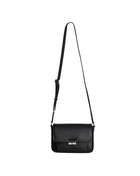 Bandolera mediana Bradshaw de piel negra - 23,5x16,4x5,7 cm