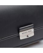 Bandolera mediana Bradshaw de piel negra - 23,5x16,4x5,7 cm