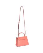 Sac à main en cuir saumon - 23x18x7 cm