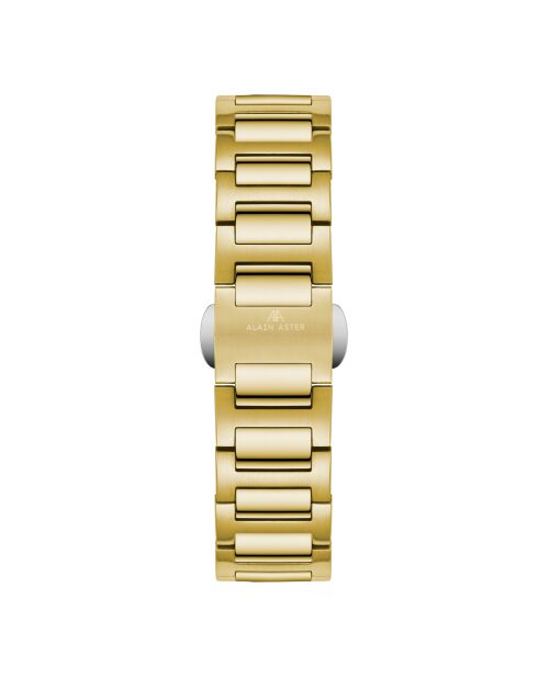 Montre automatique en acier inoxydable Fortress Queen dorée
