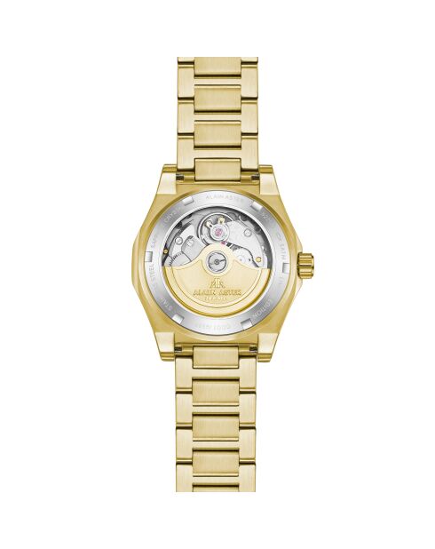 Montre automatique en acier inoxydable Fortress Queen dorée
