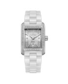 Venere zilver/wit automatisch horloge van roestvrij staal