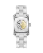 Venere zilver/wit automatisch horloge van roestvrij staal