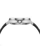 Fortress Queen Automatikuhr aus Leder in Silber/Schwarz