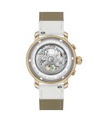 Goud/wit prinsessenleren automatisch horloge