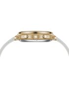 Goud/wit prinsessenleren automatisch horloge