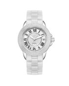 Orologio automatico Sublime argento/bianco in ceramica