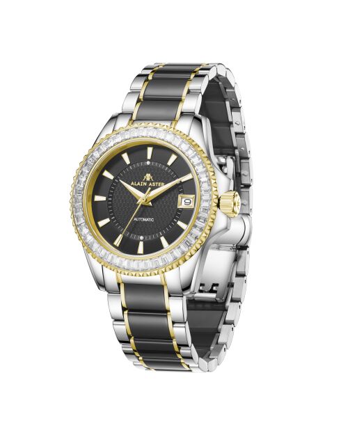 Orologio automatico Silver Ice Moon in acciaio inossidabile