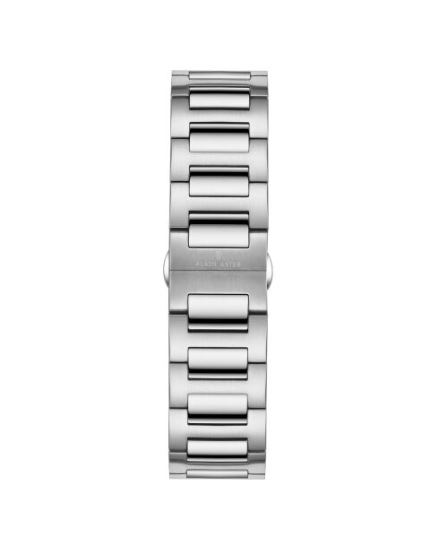 Montre automatique en acier inoxydable Fortress argentée
