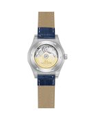 Fortress queen zilver/blauw automatisch leren horloge