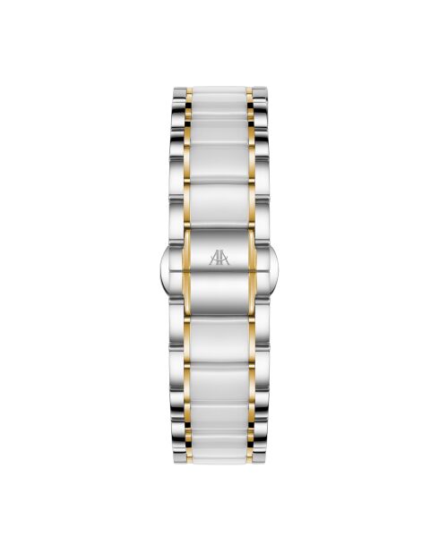 Silver Ice Moon automatisch horloge van roestvrij staal