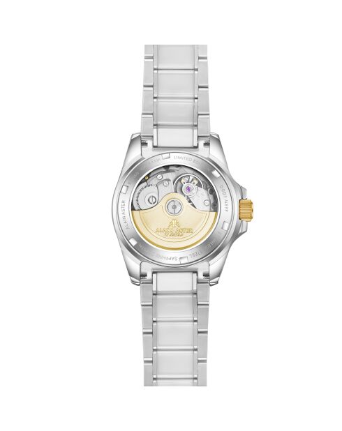 Silver Ice Moon automatisch horloge van roestvrij staal