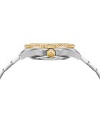 Silver Ice Moon automatisch horloge van roestvrij staal