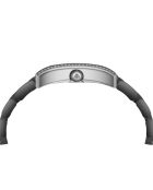Venere zilver/zwart roestvrijstalen automatisch horloge