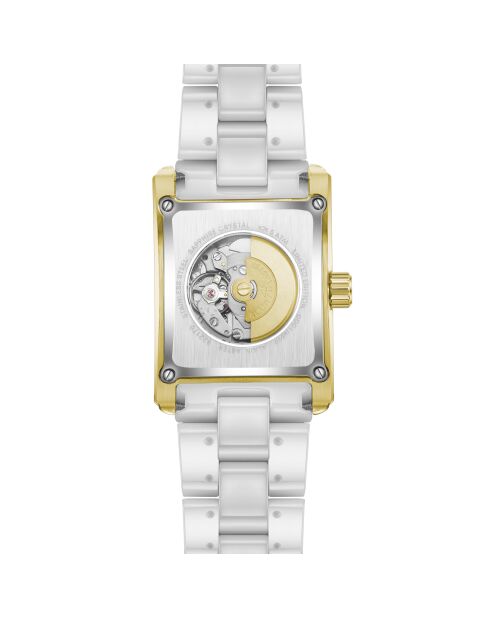 Venere Automatikuhr aus goldenem und weißem Edelstahl