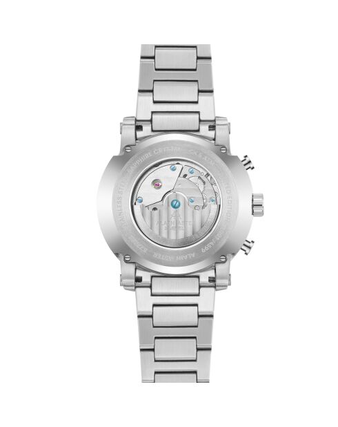Montre automatique en acier inoxydable Cyclone argentée