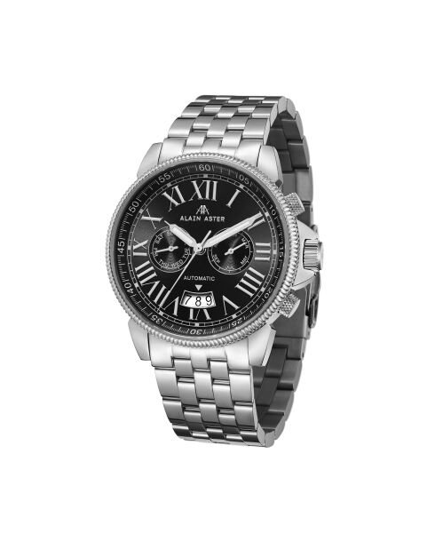 Montre automatique en acier inoxydable Legacy argentée