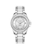 Silver Ice Moon automatisch horloge van roestvrij staal