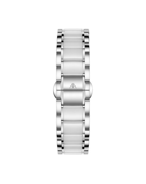 Silver Ice Moon automatisch horloge van roestvrij staal