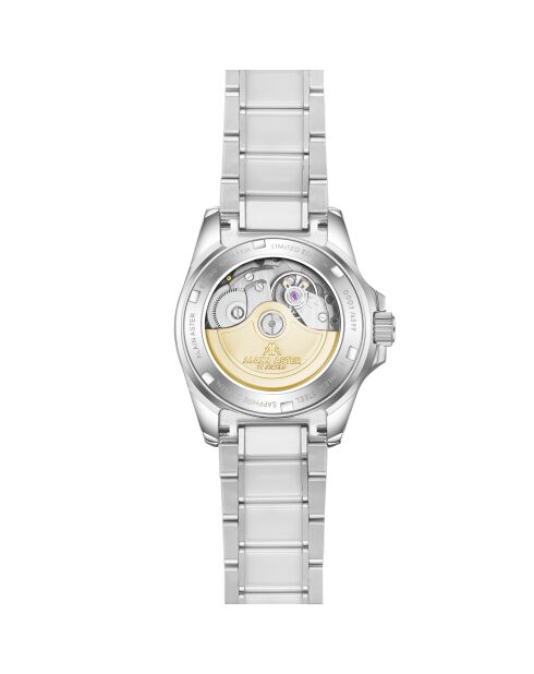 Silver Ice Moon automatisch horloge van roestvrij staal