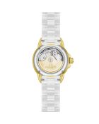 Subliem automatisch horloge van goud/wit roestvrij staal