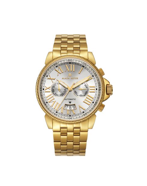 Montre automatique en acier inoxydable Legacy dorée