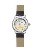 The Empress Automatikuhr aus Leder in Silber/Schwarz