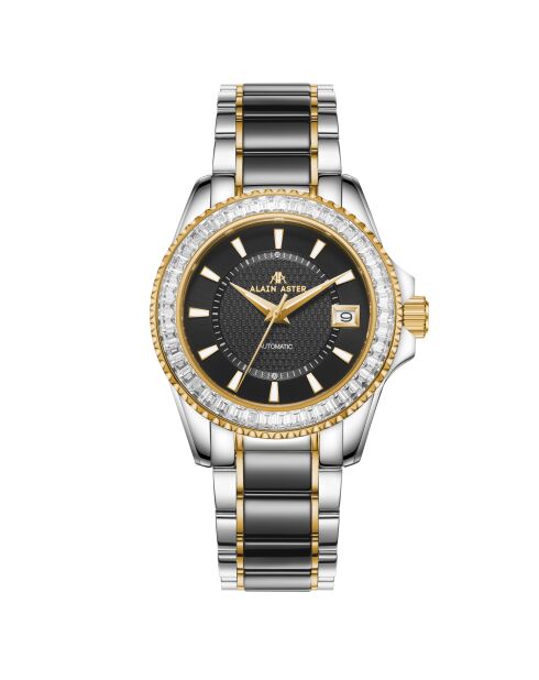 Orologio automatico Silver Ice Moon in acciaio inossidabile