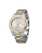 Fortress Queen zilver/goud automatisch horloge van roestvrij staal
