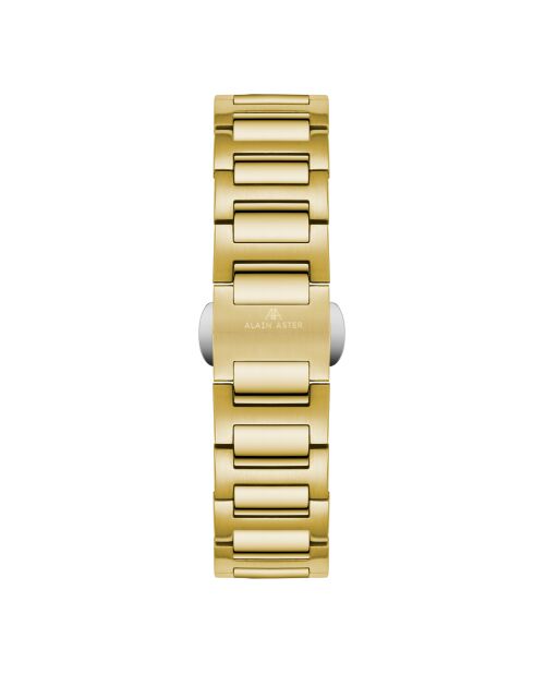 Montre automatique en acier inoxydable Fortress Queen dorée