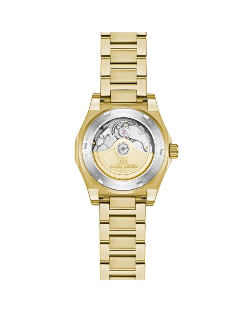 Montre automatique en acier inoxydable Fortress Queen dorée