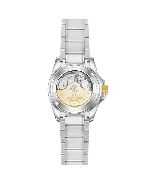 Orologio automatico Silver Ice Moon in acciaio inossidabile