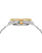 Orologio automatico Silver Ice Moon in acciaio inossidabile