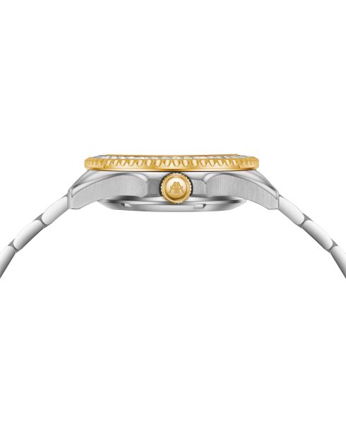 Orologio automatico Silver Ice Moon in acciaio inossidabile