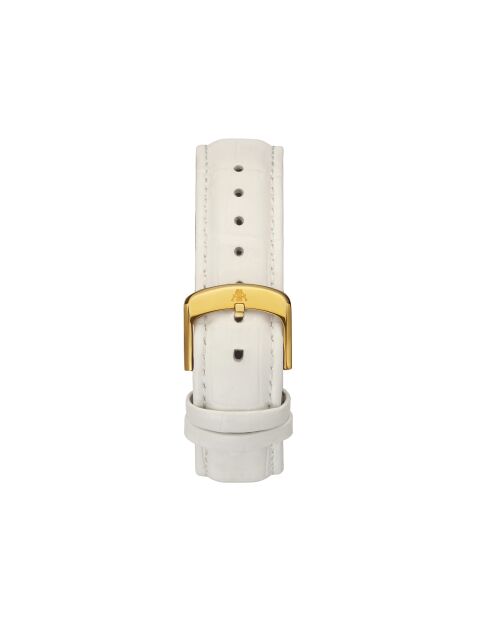 Orologio automatico in pelle principessa dorato/bianco