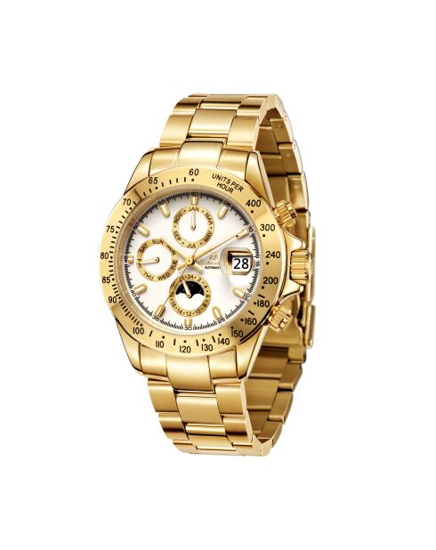 Montre automatique en acier inoxydable Commandant dorée