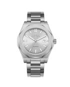 Montre automatique en acier inoxydable Fortress King argentée