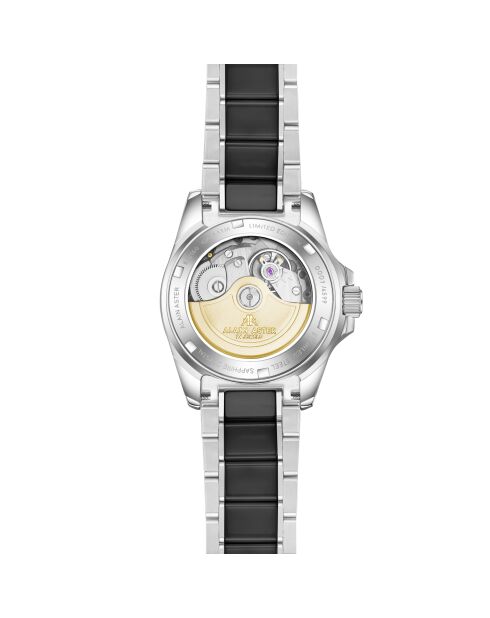 Silver Ice Moon automatisch horloge van roestvrij staal