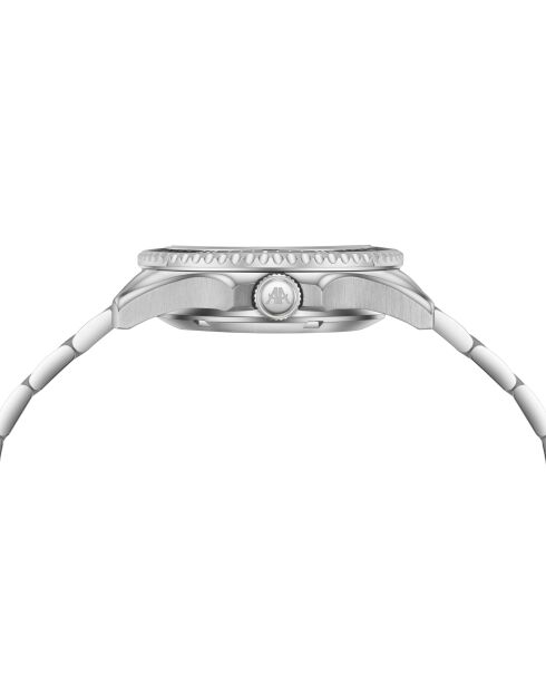Silver Ice Moon automatisch horloge van roestvrij staal